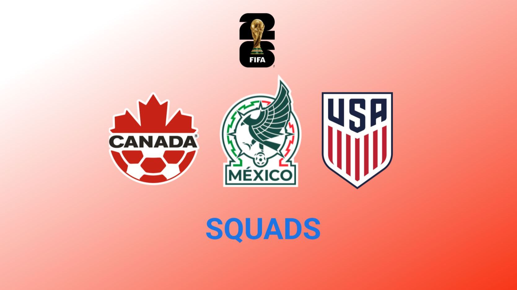 FIFA World Cup 26 - Canada, Mexico, United States - Squads