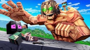 🍿 Атакующий Титан против Боссов в майнкрафт! Градус против Райма