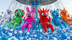 Пинки и друзья исследуют гигантский бассейн с шарами… Что они нашли РЕАКЦИЯ