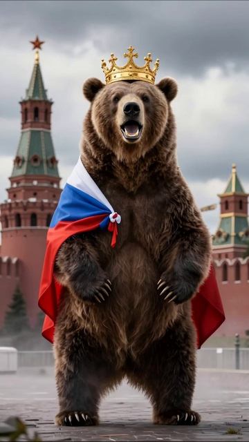 Медведь в короне: исторический символ трагедии #грусть #разрушение #падение