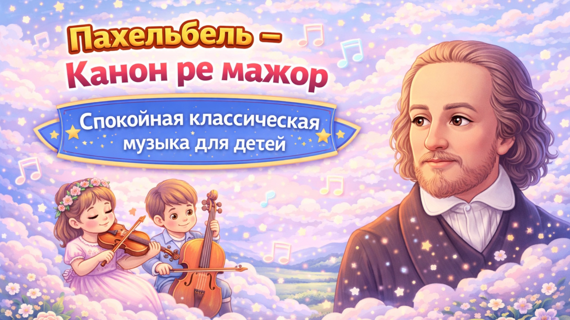 Пахельбель – Канон ре мажор | Спокойная классическая музыка для детей