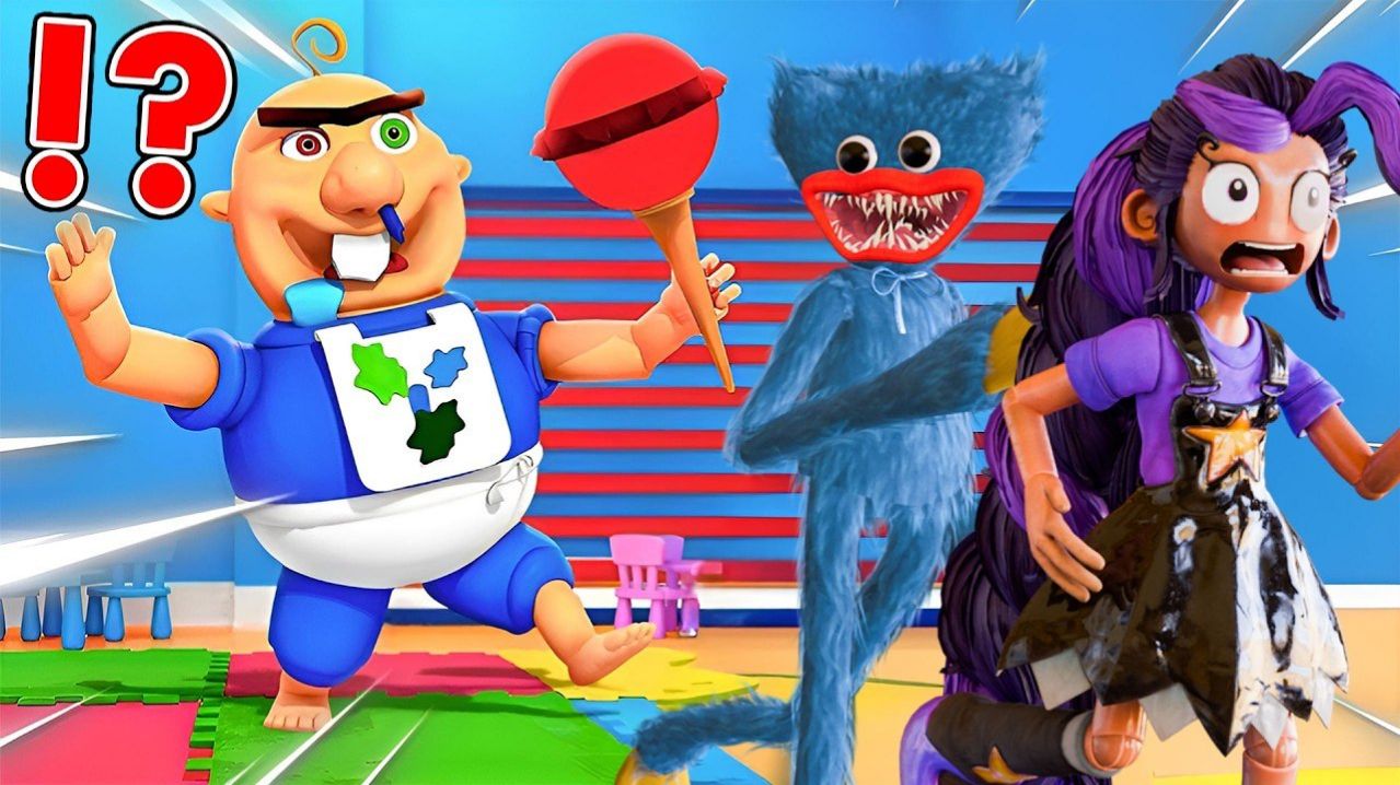 HUGGY WUGGY ИГРАЕТ В ДЕТСКИЙ САД BABY BOBBY В ROBLOX (OBBY) — ЭПИЧНОЕ ПРИКЛЮЧЕНИЕ