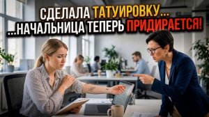 Истории из жизни \ Сделала неброскую татуировку. Теперь начальница, точившая на меня зуб