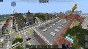 Обзор города Октябрьск 1 часть в майнкрафт пе полностью