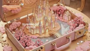 Мультики для девочек. Волшебные замки в чемодане. ИИ-анимация.