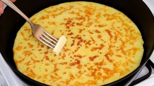 Беру Стакан кефира и 1 яйцо, сыр и готовлю За Минуты Завтрак на СКОВОРОДЕ БЕЗ ЗАМЕСА теста!