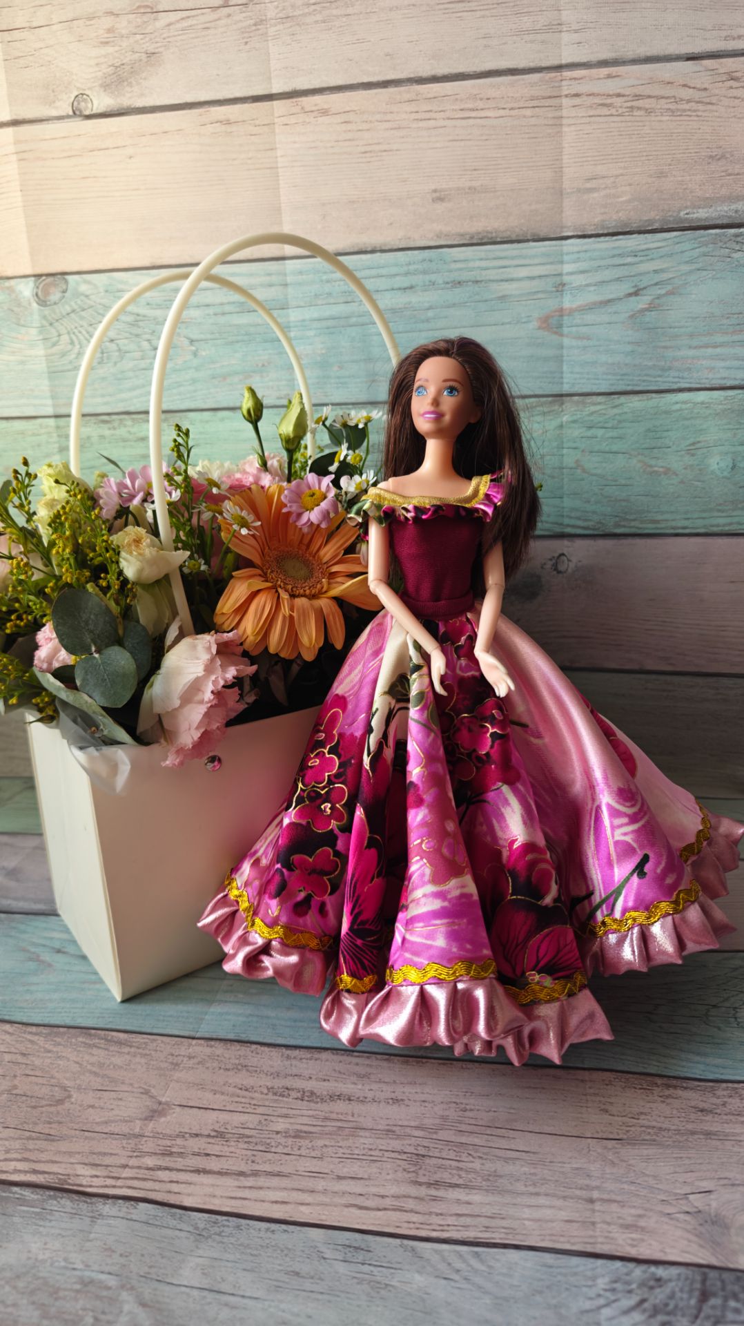 МАЛИНОВЫЙ ЗВОН цыганский костюм для Барби от Тани Морозовой