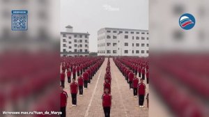 Впечатляющая разминка в крупнейшей школе боевых искусств Китая