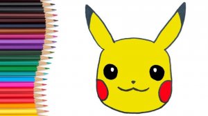 Как нарисовать ПИКАЧУ Рисуем и раскрашиваем Пикачу