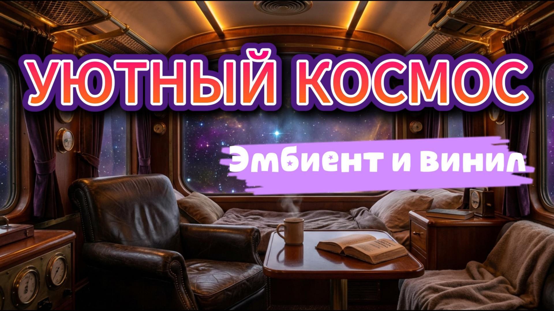 Идеальный перерыв на кофе ☕ Ретро-каюта в космосе | Space Ambient