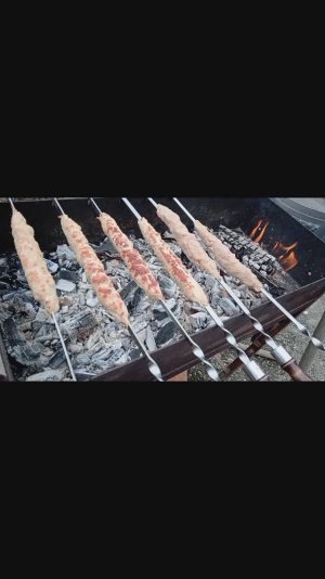 Мангал, приготовления люля!