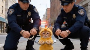 Невиновен! Рыжего котёнка посадили в тюрьму за спасение жизни 🐱💔