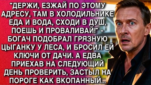 БОГАЧ ДАЛ ЦЫГАНКЕ КЛЮЧИ ОТ ДАЧИ… ВЕРНУВШИСЬ, ОН ЗАСТЫЛ НА ПОРОГЕ