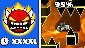 Прошёл СЛОЖНЫЙ XXL ЭКСТРИМ ДЕМОН в Geometry Dash