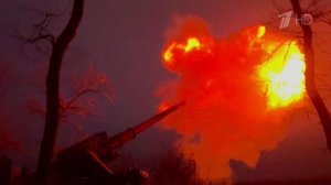Российские артиллеристы на Константиновском участке разгромили опорный пункт противника.