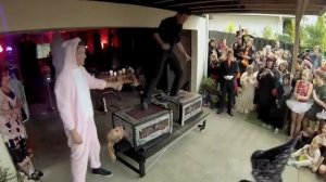 Kimberly Crossman Sawed in half with Chainsaw Andre Vegas Kimberley Crossman HALLOWEEN TV SHOW