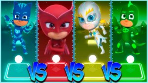 Герои в масках ⚡️ Coffin Dance в Tiles Hop lvl 27 - Мультик PJ Masks