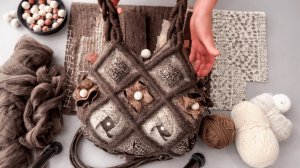 Из чего сделана войлочная арт-сумка?