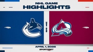 Обзор матча НХЛ | Колорадо - Ванкувер (02.04.2026)