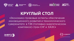 Экономико-правовые аспекты  обеспечения инновационного развития, технологического суверенитета в ТЭК