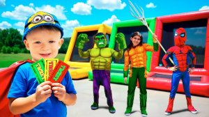 Адам с Мамой открыли Батутный Парк и другие видео для детей