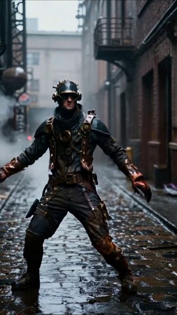 Парень в стиле стима: приключения в мрачных улицах #стимпанк #приключения #фантастика