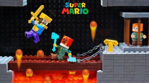 Потеряли Стива?! БЕЗУМНОЕ приключение по спасению Марио в Майнкрафт