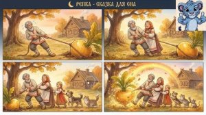 Репка. Русская народная сказка. АУДИ СКАЗКА. ВИДЕО ДЛЯ МАЛЫШЕЙ.