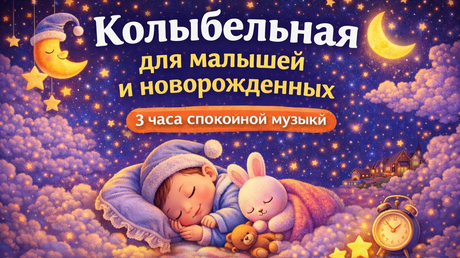 Колыбельная для малышей 🌙 Быстро уснуть | 3 часа музыки для сна