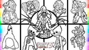 РИСУЕМ 🍿 POPPY PLAYTIME CHAPTER 5 — НОВЫЕ РАСКРАСКИ И КАК РАСЦВЕТИТЬ ВСЕХ БОССОВ POPPY PLAYTIME 5