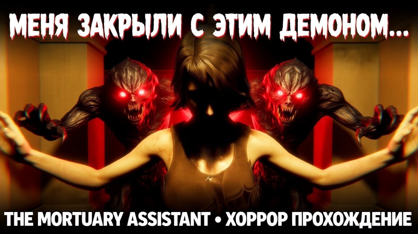 МЕНЯ ЗАКРЫЛИ В МОРГЕ С ДЕМОНОМ!ХОРРОР ИГРА THE MORTUARY ASSISTANT ПРОХОЖДЕНИЕ!