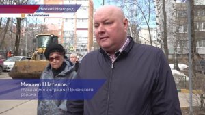 Уборка после зимнего периода проходит в Приокском районе Нижнего Новгорода