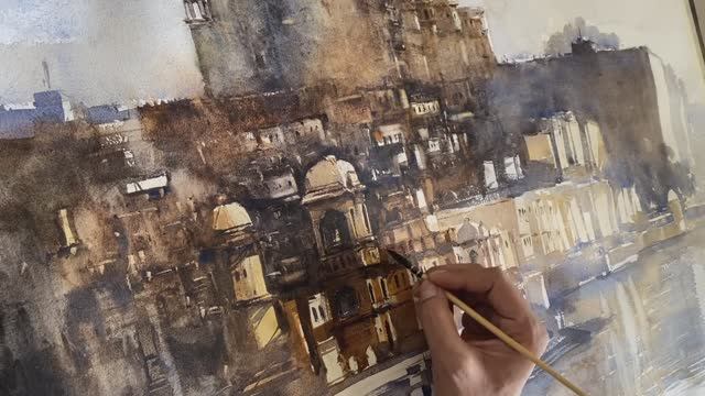 Как нарисовать первый слой акварелью