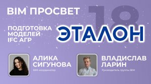 Как делают IFC для АГР в Эталон. Проблемы и решения. Алика Сигунова и Владислав Ларин. BIM Просвет