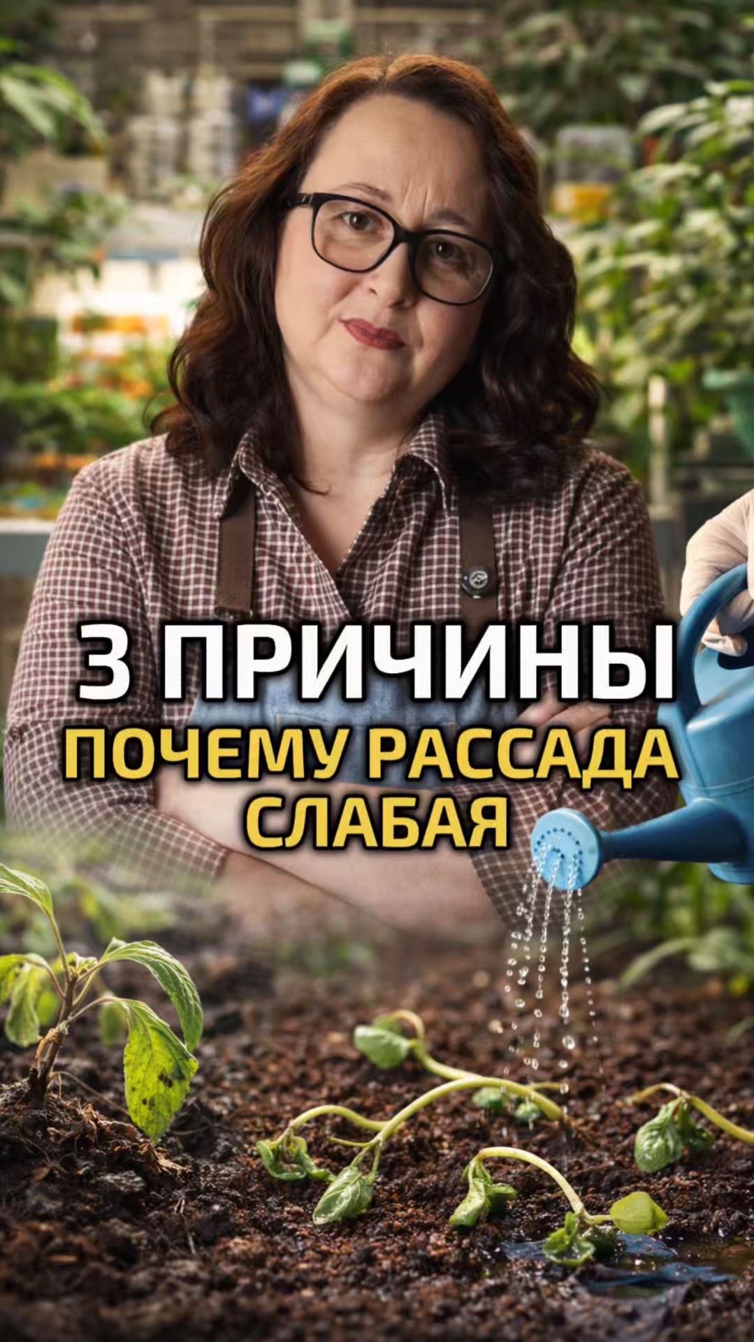 3 причины, почему рассада слабая?
