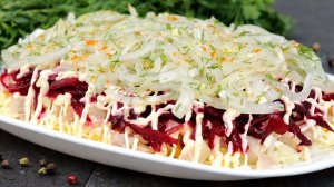 Всего 4 ингредиента! Салат "Любовные грезы", от которого все в восторге!