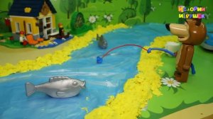 Видео для детей с игрушками - Рыбалка! Мультики на русском смотреть онлайн