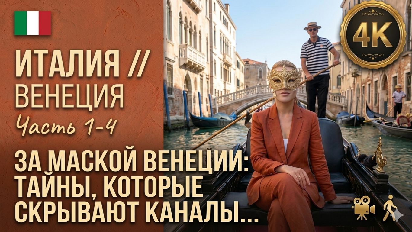 Италия // За маской Венеции // Тайны, которые скрывают каналы 4К // Часть 1