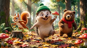 Весёлый Ёжик 🦔 | Полная версия | Детская песня с танцами и припевом | 3 минуты веселья!