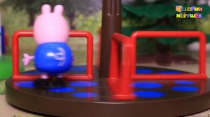 Видео для детей с игрушками Робокар Полли Пеппа - Жуки атакуют семью свинок! Мультики про машинки.