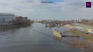 Тула. Наводнение. Река Упа и Тулица. Тульская набережная. Апрель 2026.