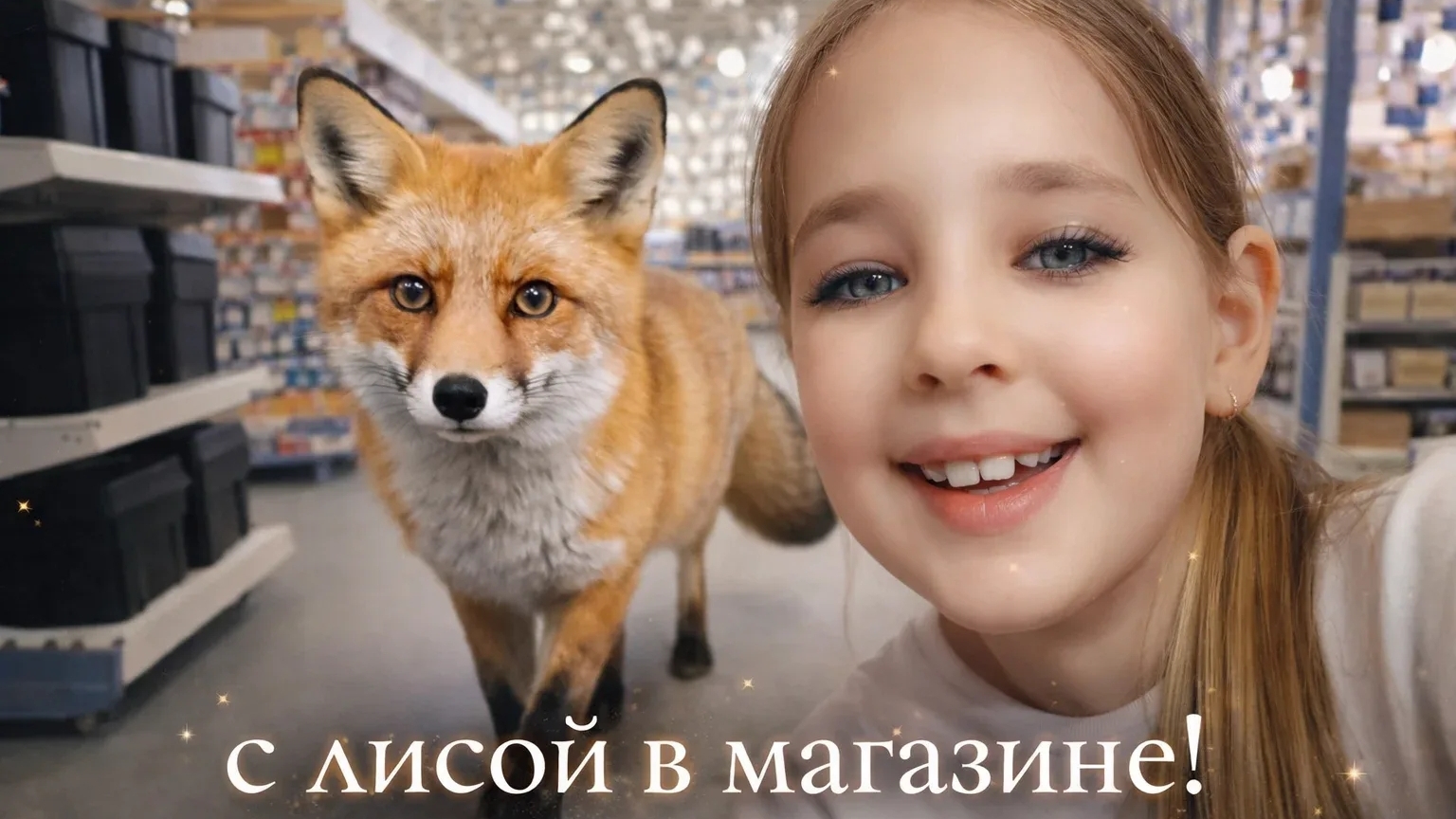 в магазине вместе с лисой Викси! идём в магазин с лисой!!