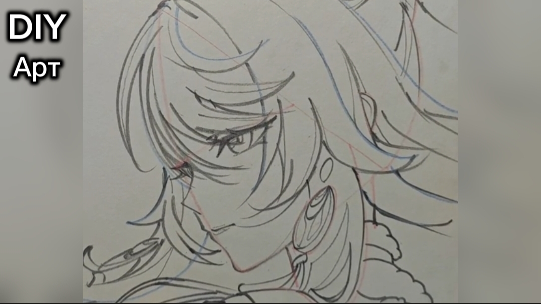 Вот как нарисовать аниме девушку карандашом рисование. DIY Арт