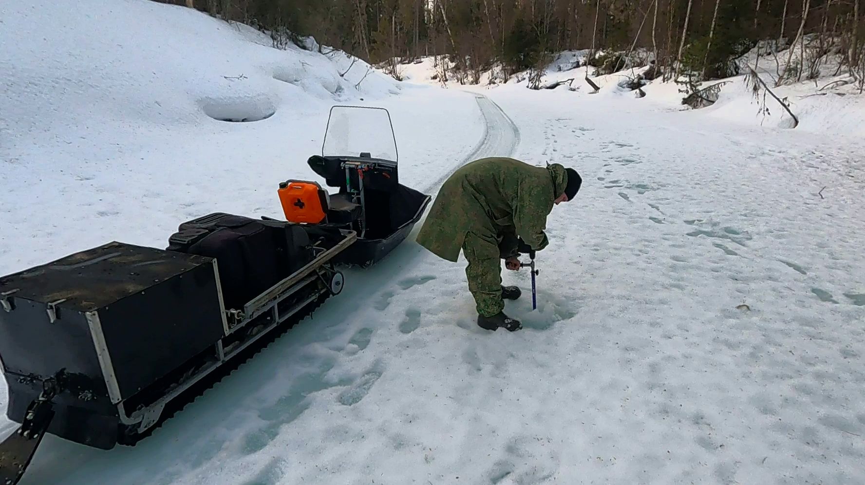 Хариус на лесной речке \ Март 2026 \ Часть 4