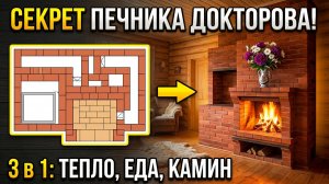 Отопительно Варочная печь с камином - проект порядовка Евгения Докторова