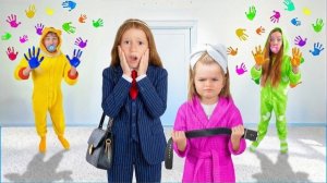 Настя и друзья поменялись местами с родителями