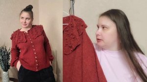 Вязальные новости. Готовая работа  #cardigan_60s. Процессы. Покупки.