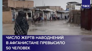 Число жертв наводнений в Афганистане превысило 50 человек