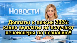 Доплаты к пенсии 2026: какие выплаты не получают пенсионеры по незнанию