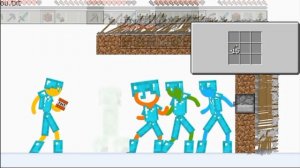 стикманы против майнкрафт первая серия две части в одном видео